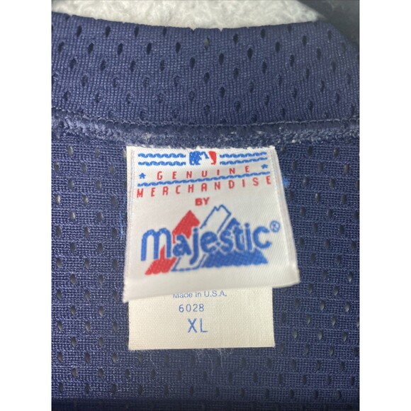 VTG Majestic Jersey V Neck New York Yankees Mens XL 52 Blue Made in USA EUC - Picture 3 of 7